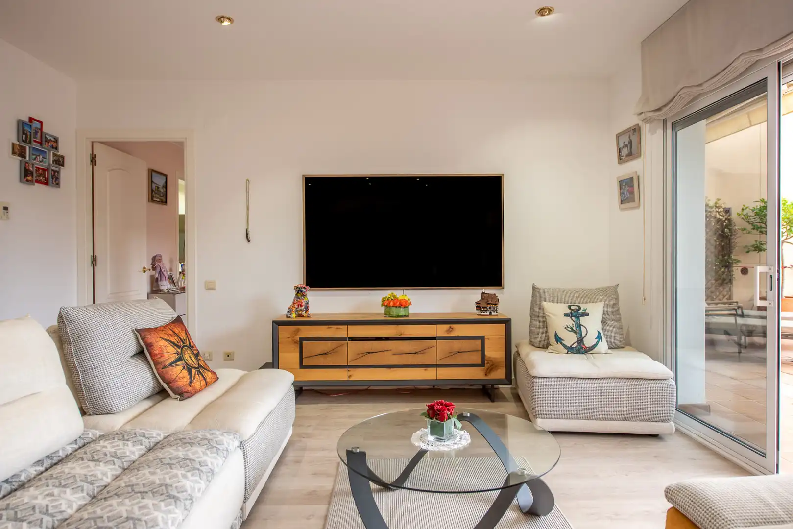 Sala de estar de Piso en venta en Sant Feliu de Guíxols con Aire acondicionado, Calefacción y Terraza