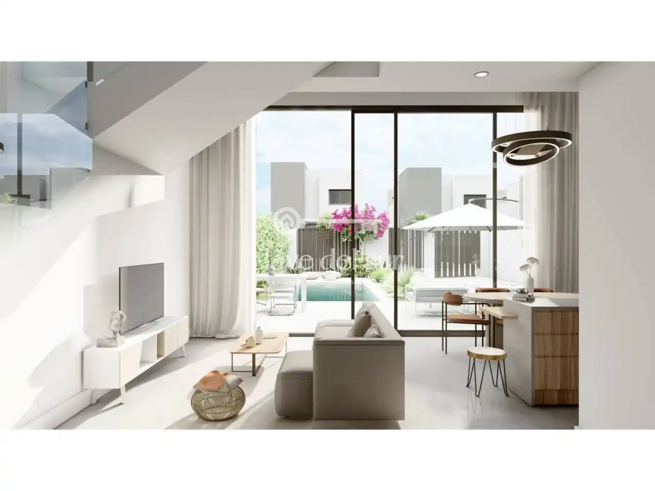 Sala de estar de Piso en venta en Murcia con Aire acondicionado, Jardín privado y Terraza