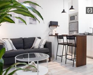 Living room of Flat to rent in  Madrid Capital  with Air Conditioner, Heating and Furnished