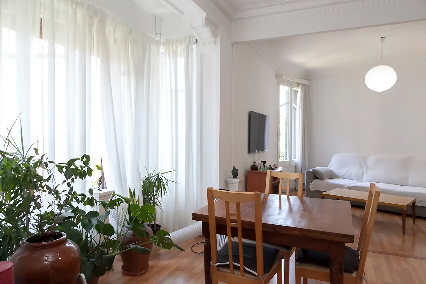 Sala de estar de Piso en venta en Barcelona con Balcón