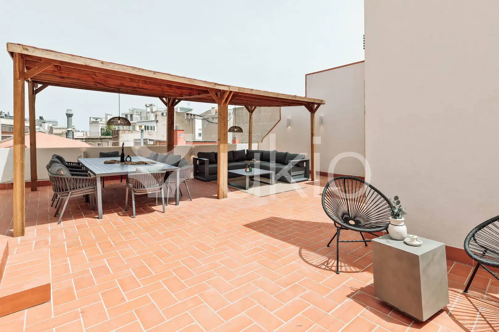 Terrasse von Wohnungen zur Miete in Barcelona mit Klimaanlage, Heizung und Terrasse