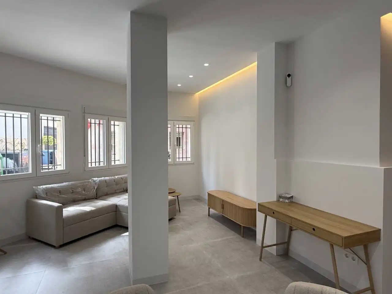 Sala d'estar de Loft de lloguer en Elche / Elx amb Aire condicionat i Moblat