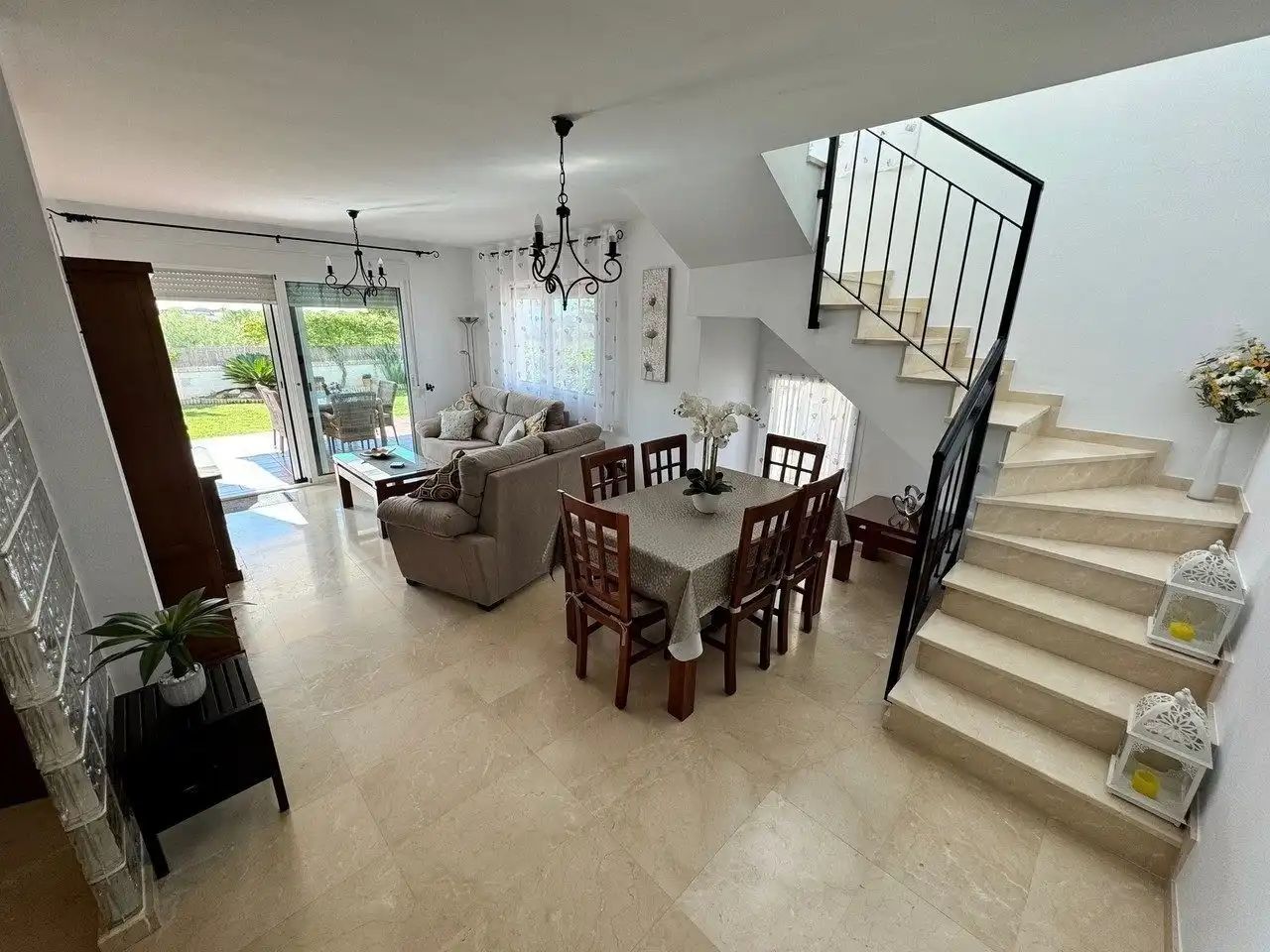 Esszimmer von Maisonette zum Verkauf in Vera mit Klimaanlage, Privatgarten und Terrasse