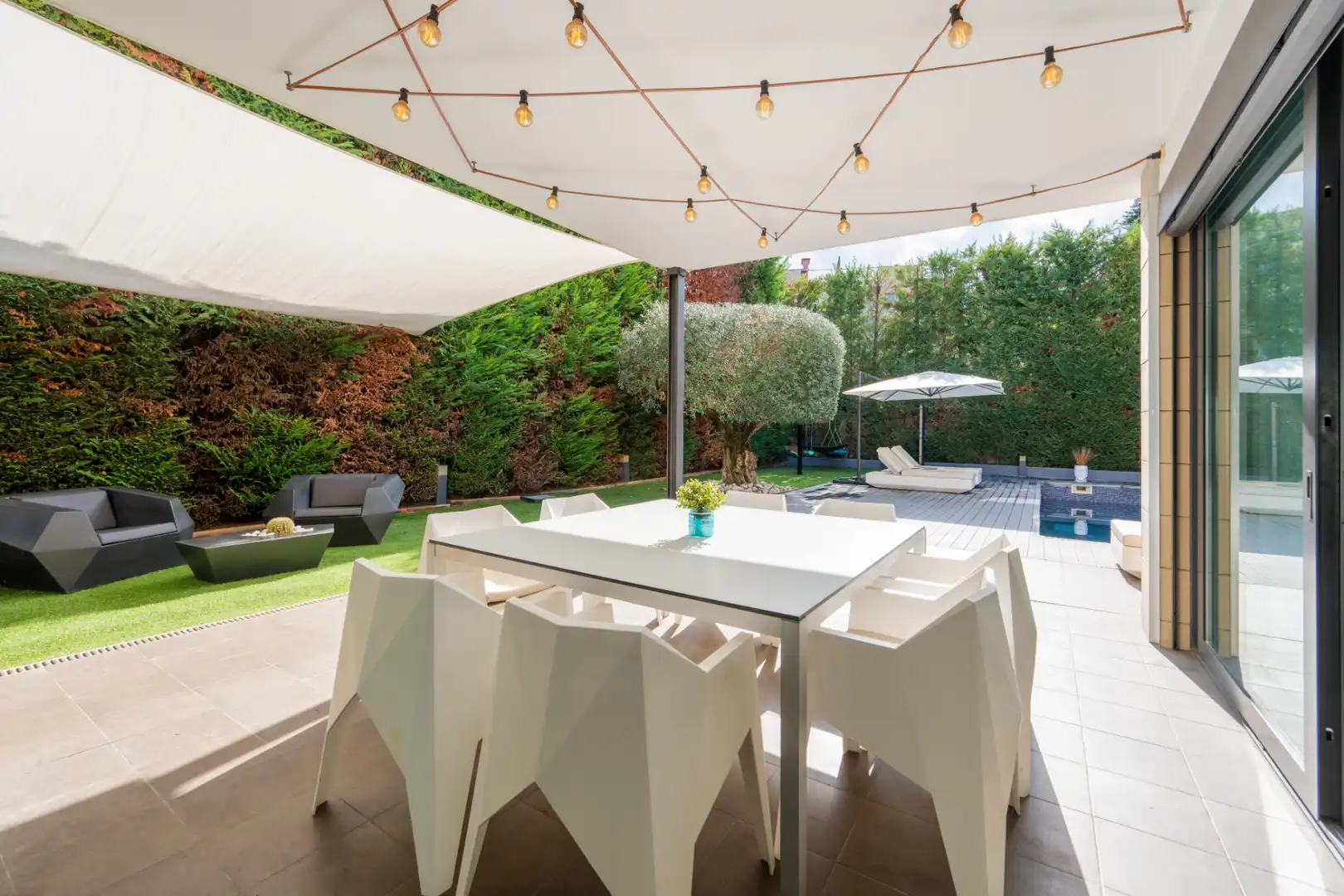 Terraza de Casa o chalet en venta en Sant Cugat del Vallès con Aire acondicionado, Calefacción y Jardín privado