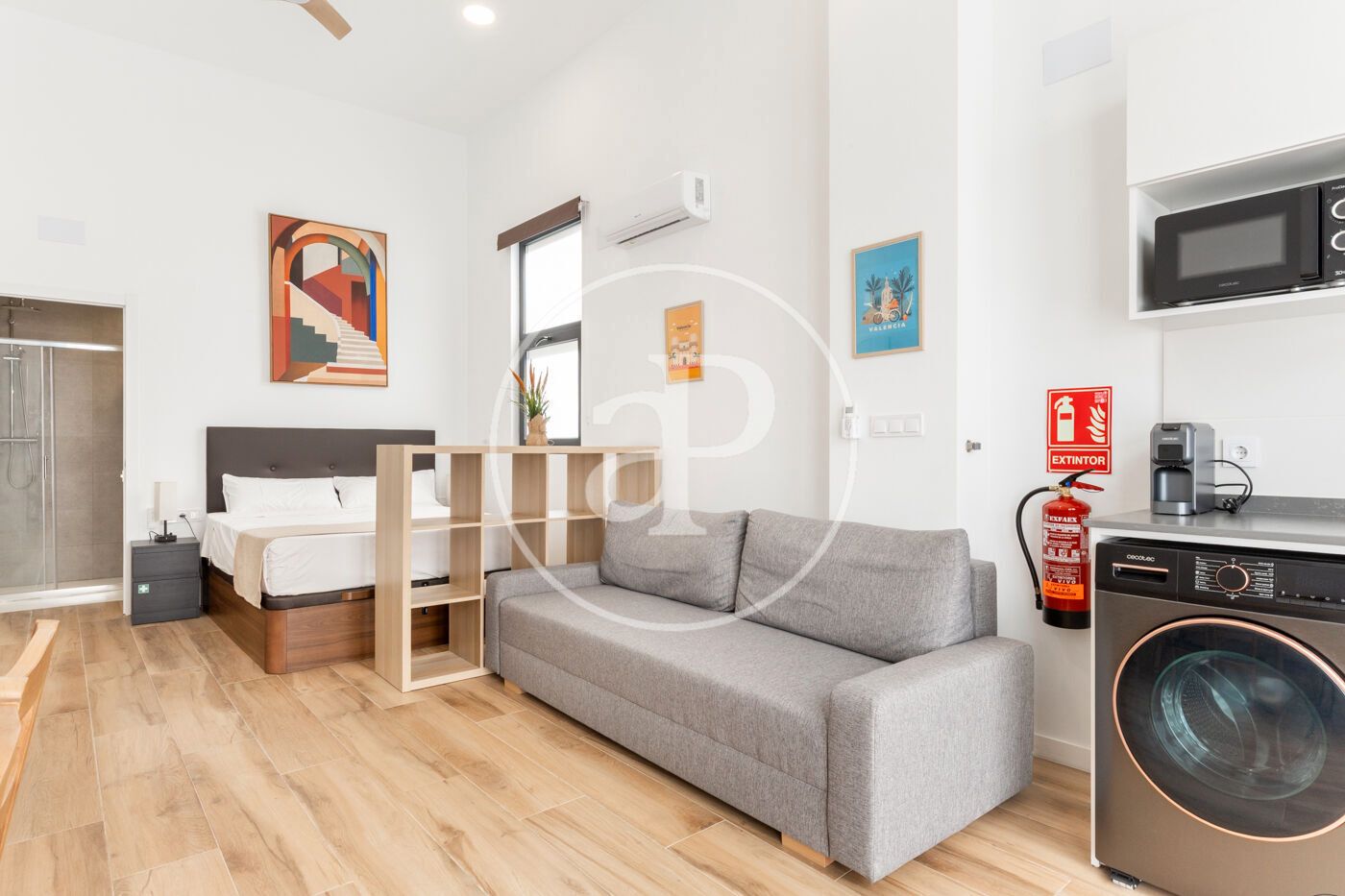 Sala d'estar de Loft en venda en  Valencia Capital amb Aire condicionat, Calefacció i Moblat