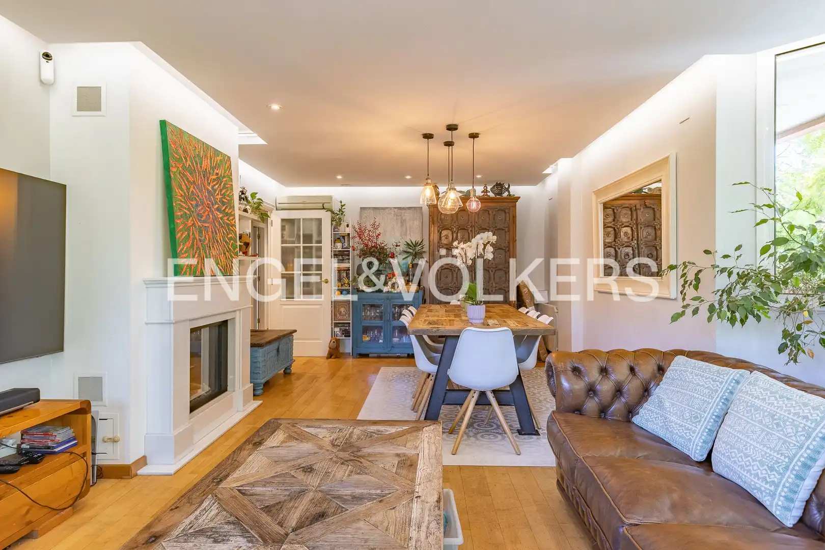 Dining room of Flat for sale in Sant Cugat del Vallès  with Air Conditioner, Heating and Private garden