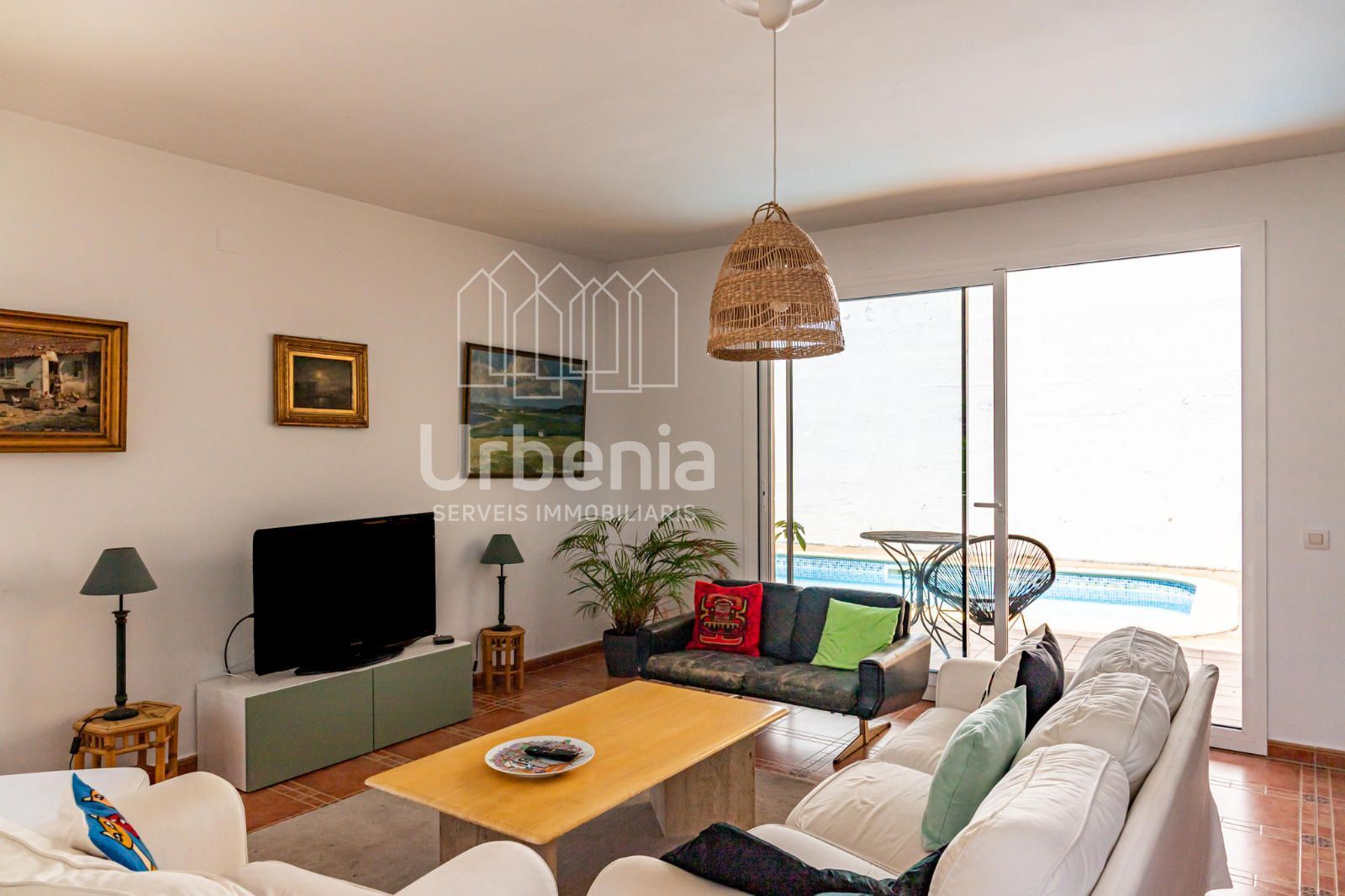 Sala d'estar de Casa o xalet en venda en Argentona amb Aire condicionat, Calefacció i Terrassa