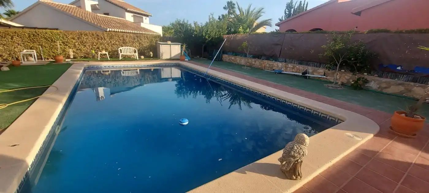 Piscina de Finca rústica en venda en Fuente Álamo de Murcia amb Aire condicionat, Calefacció i Jardí privat