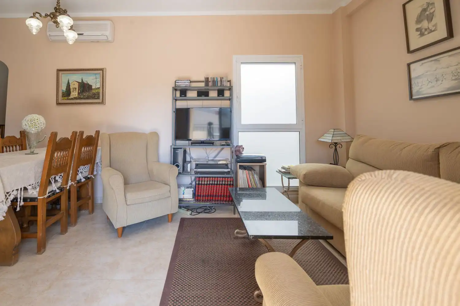 Sala d'estar de Pis en venda en La Ràpita amb Aire condicionat, Calefacció i Terrassa