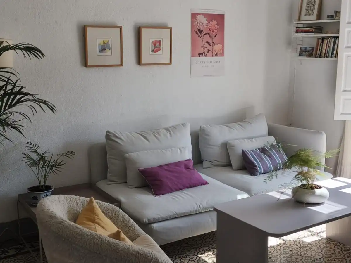 Sala de estar de Apartamento para compartir en Sevilla con Aire acondicionado, Amueblado y Lavadora