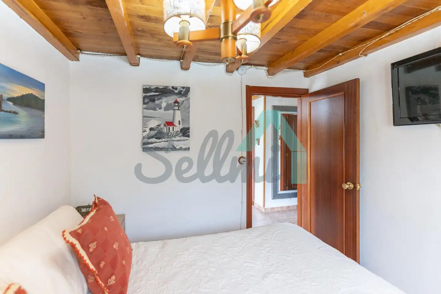 Bedroom of Houses for sale in Valdés - Luarca  with Private garden, Parquet flooring and Terrace