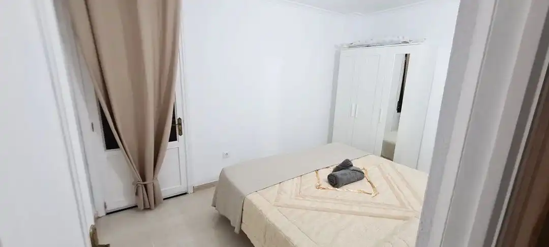 Schlafzimmer von Einfamilien-Reihenhaus zur Miete in Alcúdia mit Klimaanlage, Privatgarten und Terrasse