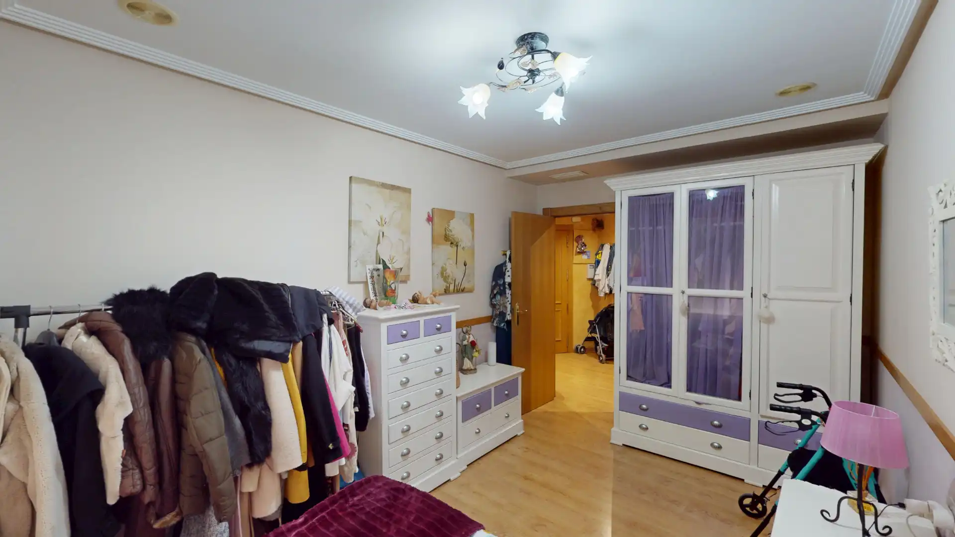 Bedroom of Flat for sale in Aspe  with Air Conditioner, Parquet flooring and Furnished