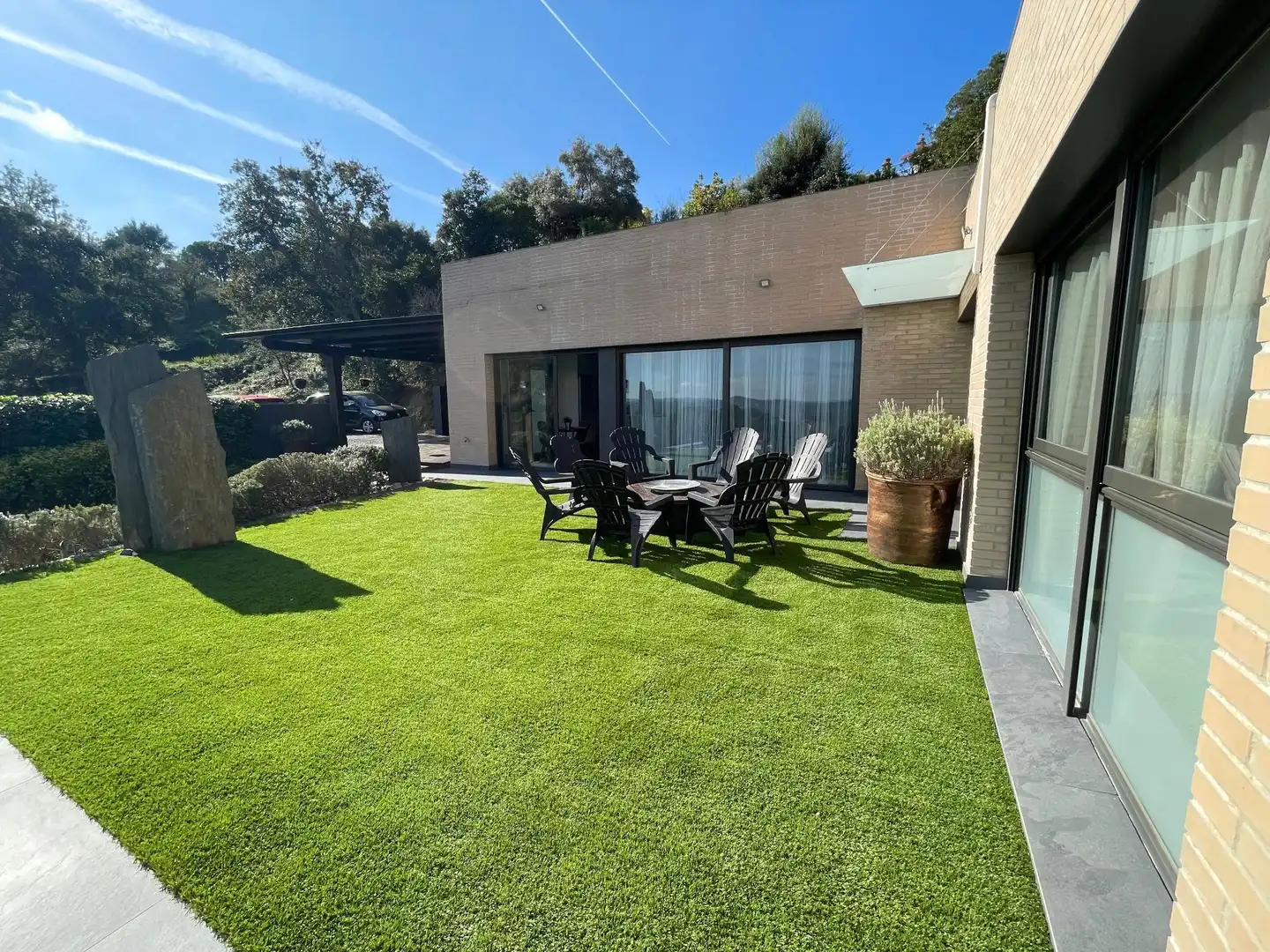 Terraza de Casa o chalet en venta en Fogars de la Selva con Aire acondicionado, Calefacción y Jardín privado