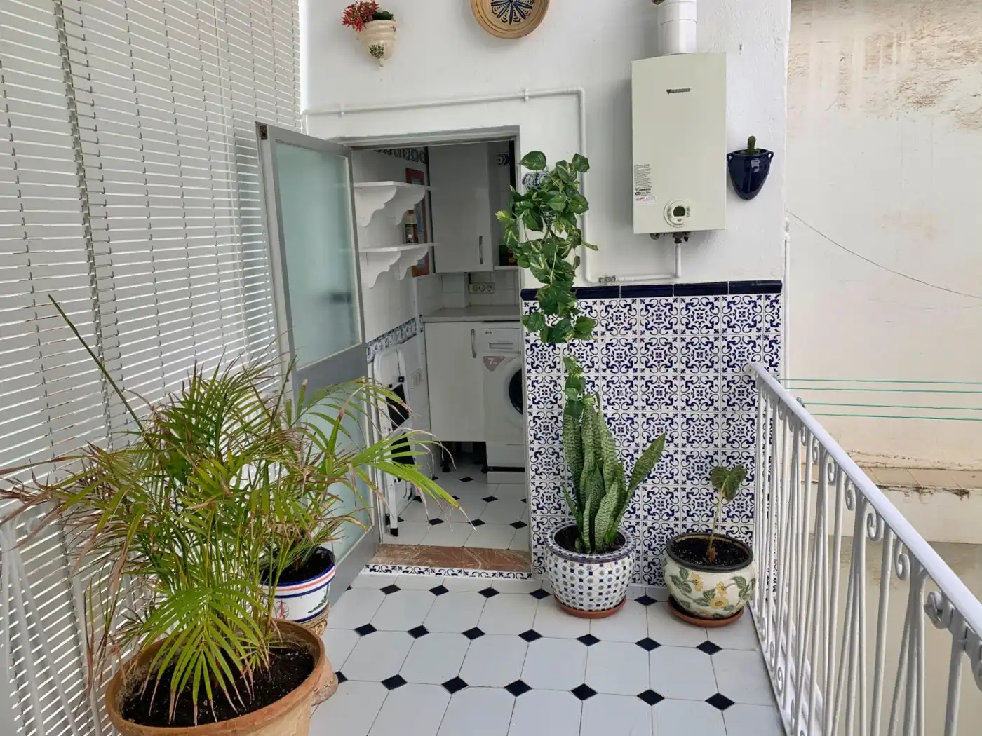 Terraza de Piso de alquiler en Málaga con Aire acondicionado, Calefacción y Amueblado