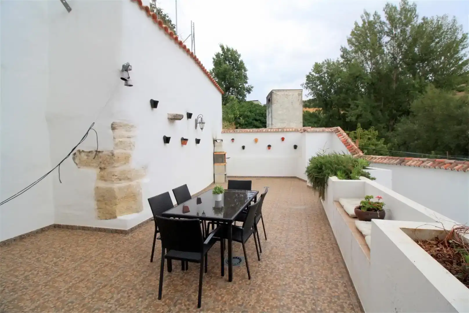 Terraza de Casa o chalet en venta en Alcalá del Valle con Jardín privado, Trastero y Piscina