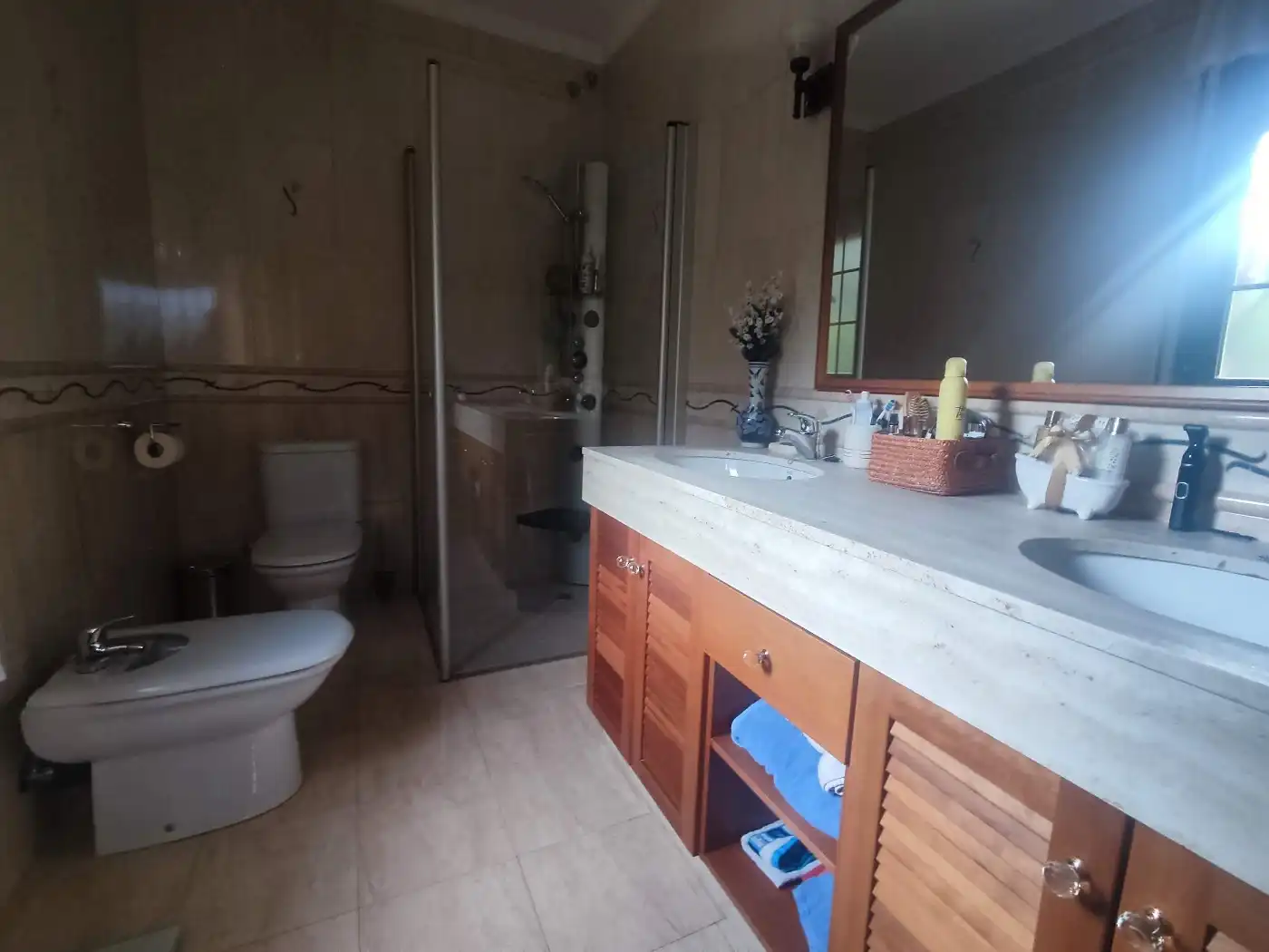 Baño de Casa o chalet en venta en Riudecanyes con Aire acondicionado, Jardín privado y Terraza