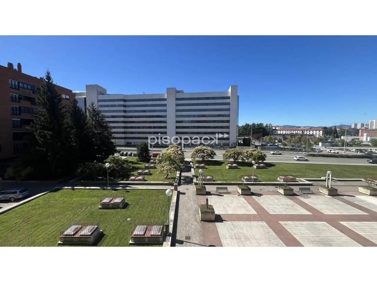 Exterior view of Flat for sale in  Pamplona / Iruña  with Heating, Terrace and Storage room