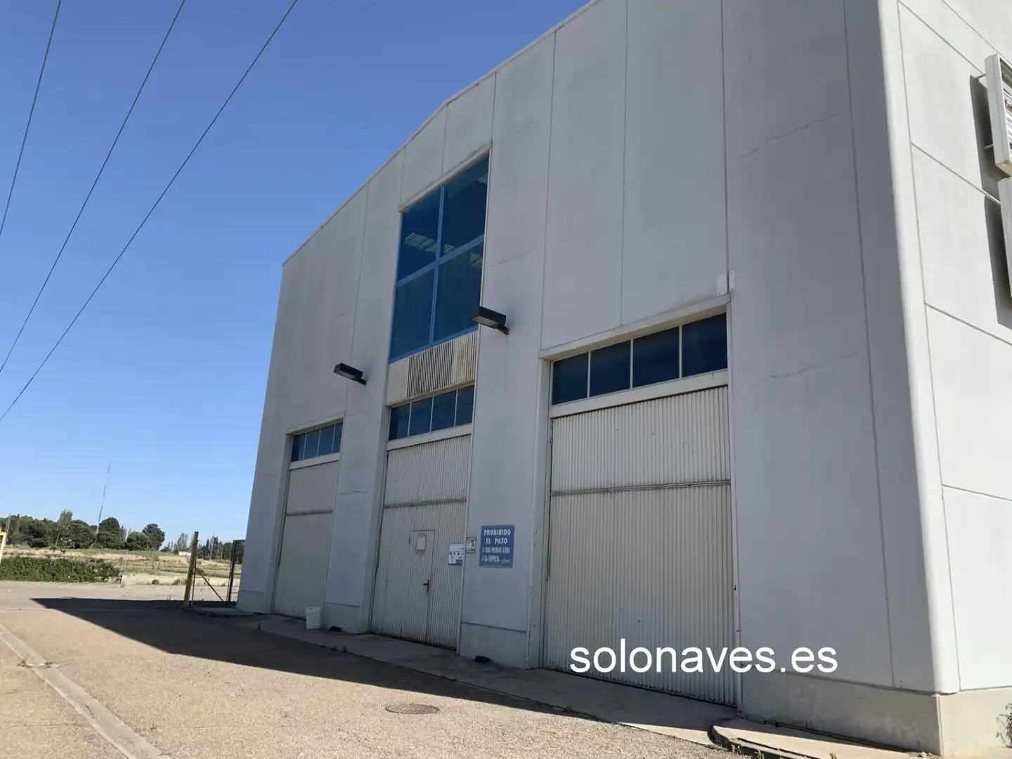 Vista exterior de Nau industrial de lloguer en Zaragoza