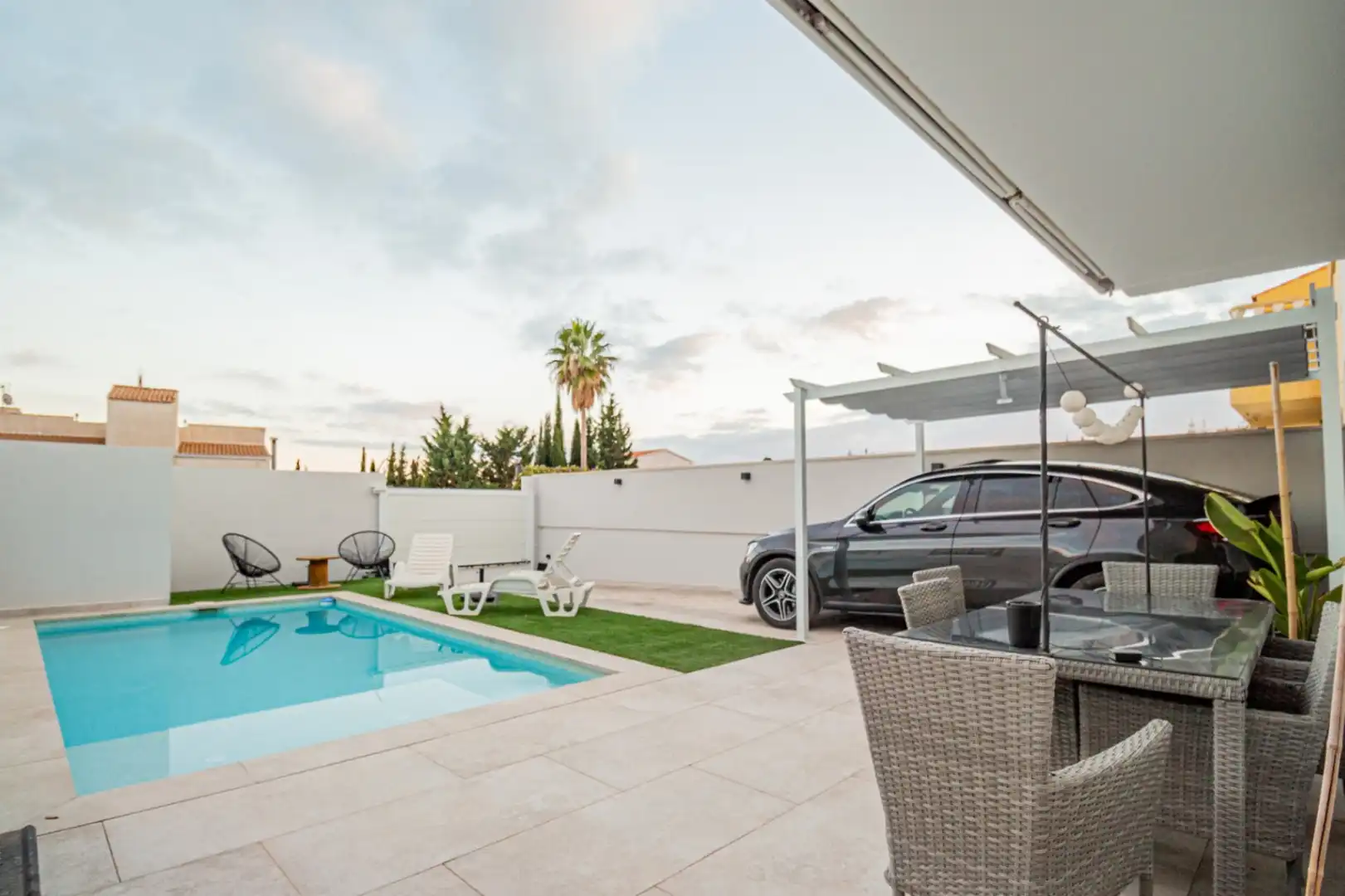 Swimming pool of Detached homes for sale in La Nucia  with Air Conditioner, Heating and Terrace