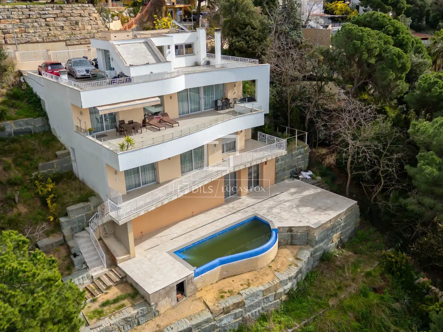 Vista exterior de Casa o xalet en venda en Lloret de Mar amb Aire condicionat, Calefacció i Terrassa