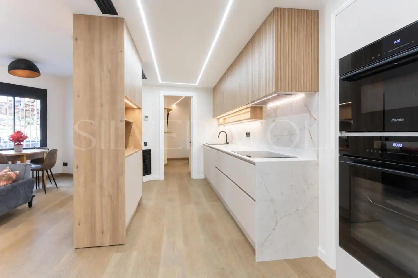 Kitchen of Ground floor for sale in Sant Feliu de Llobregat  with Air Conditioner, Heating and Alarm