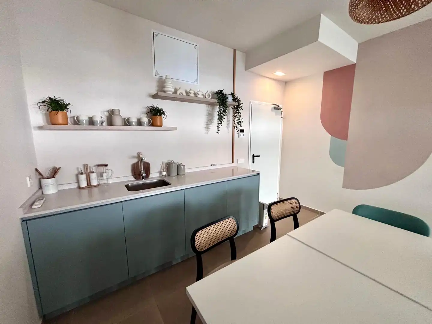 Kitchen of Flat for sale in Gijón   with Heating, Private garden and Parquet flooring