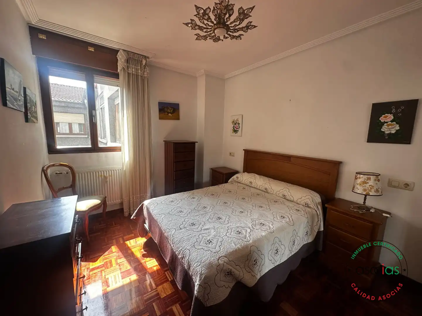 Schlafzimmer von Wohnung zum Verkauf in Langreo mit Heizung, Abstellraum und Balkon