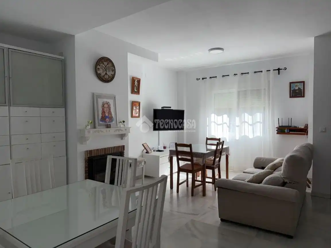 Living room of Detached homes for sale in La Algaba  with Air Conditioner, Private garden and Terrace