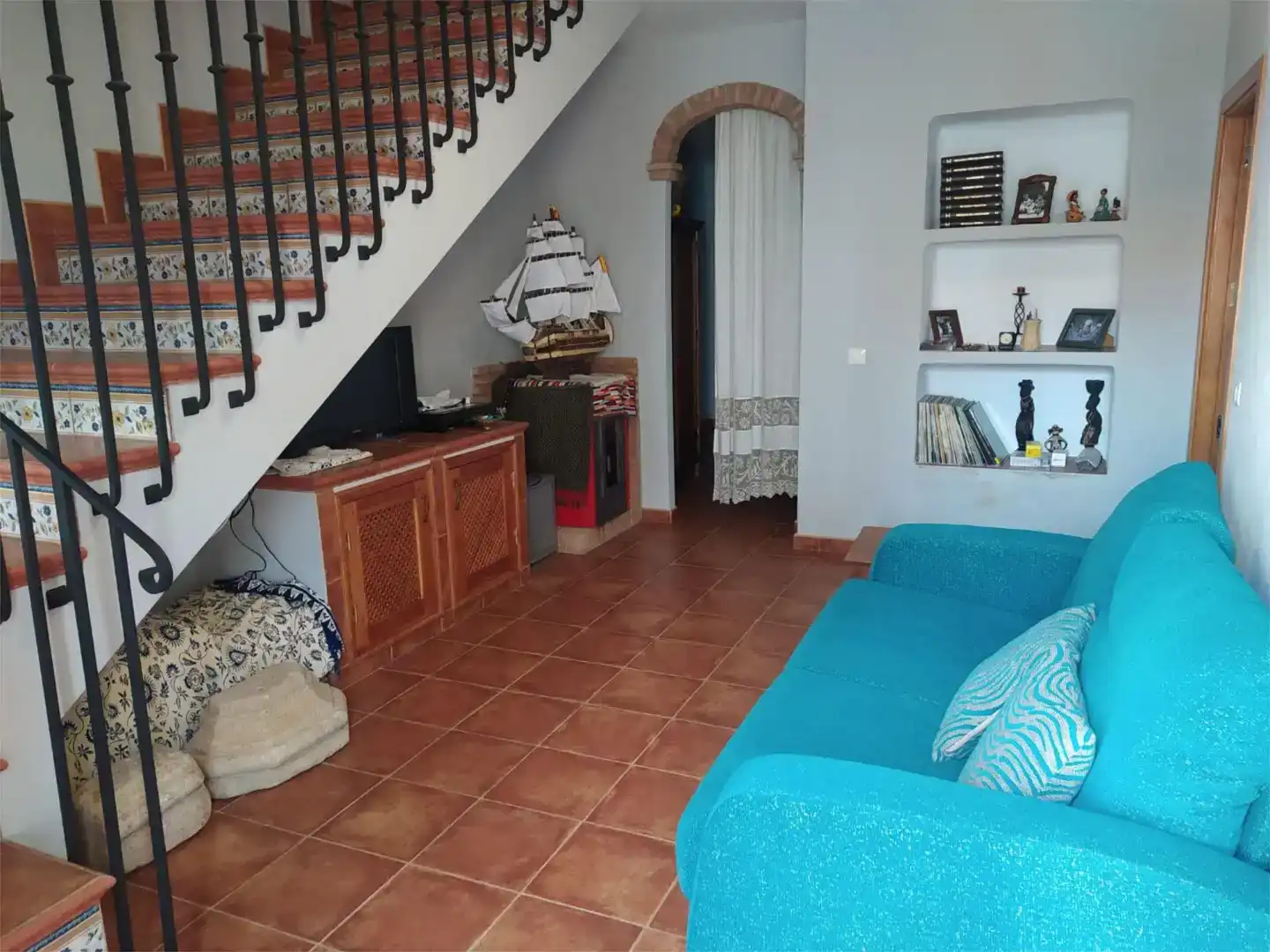 Wohnzimmer von Wohnung zum Verkauf in Garrovillas de Alconétar mit Balkon