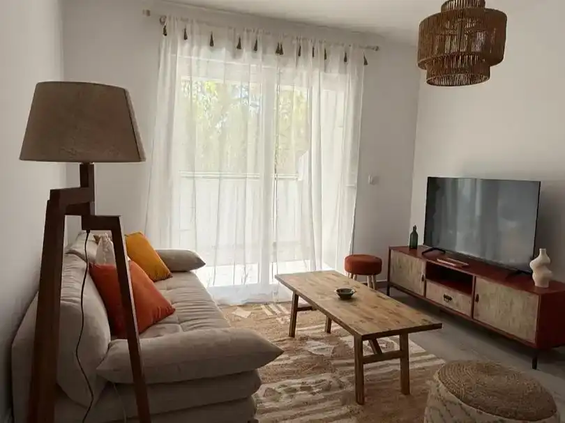 Living room of Flat for rent in Tarifa  with Air Conditioner, Furnished and Balcony