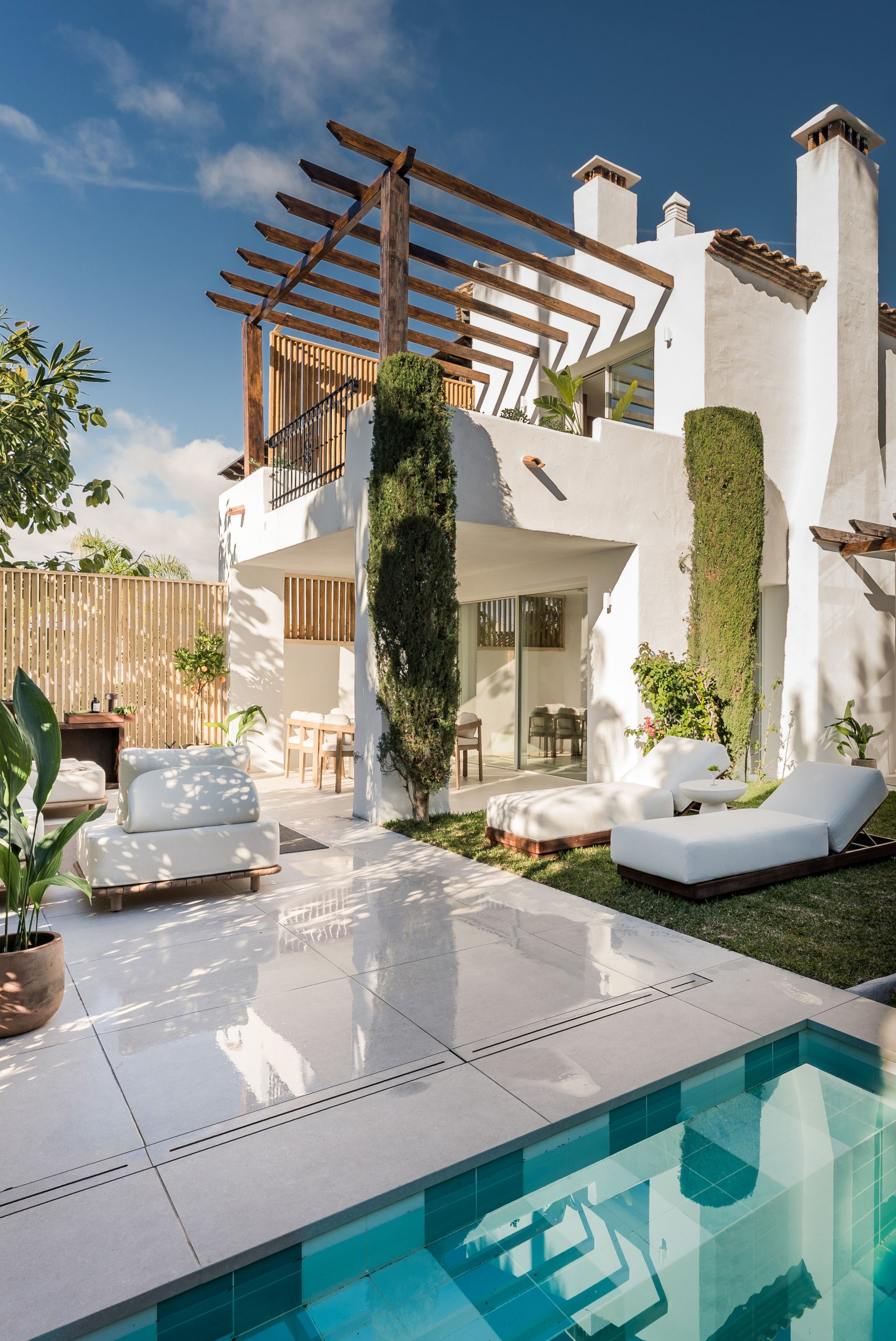 Terrace of Single-family semi-detached for sale in Marbella  with Air Conditioner, Private garden and Terrace