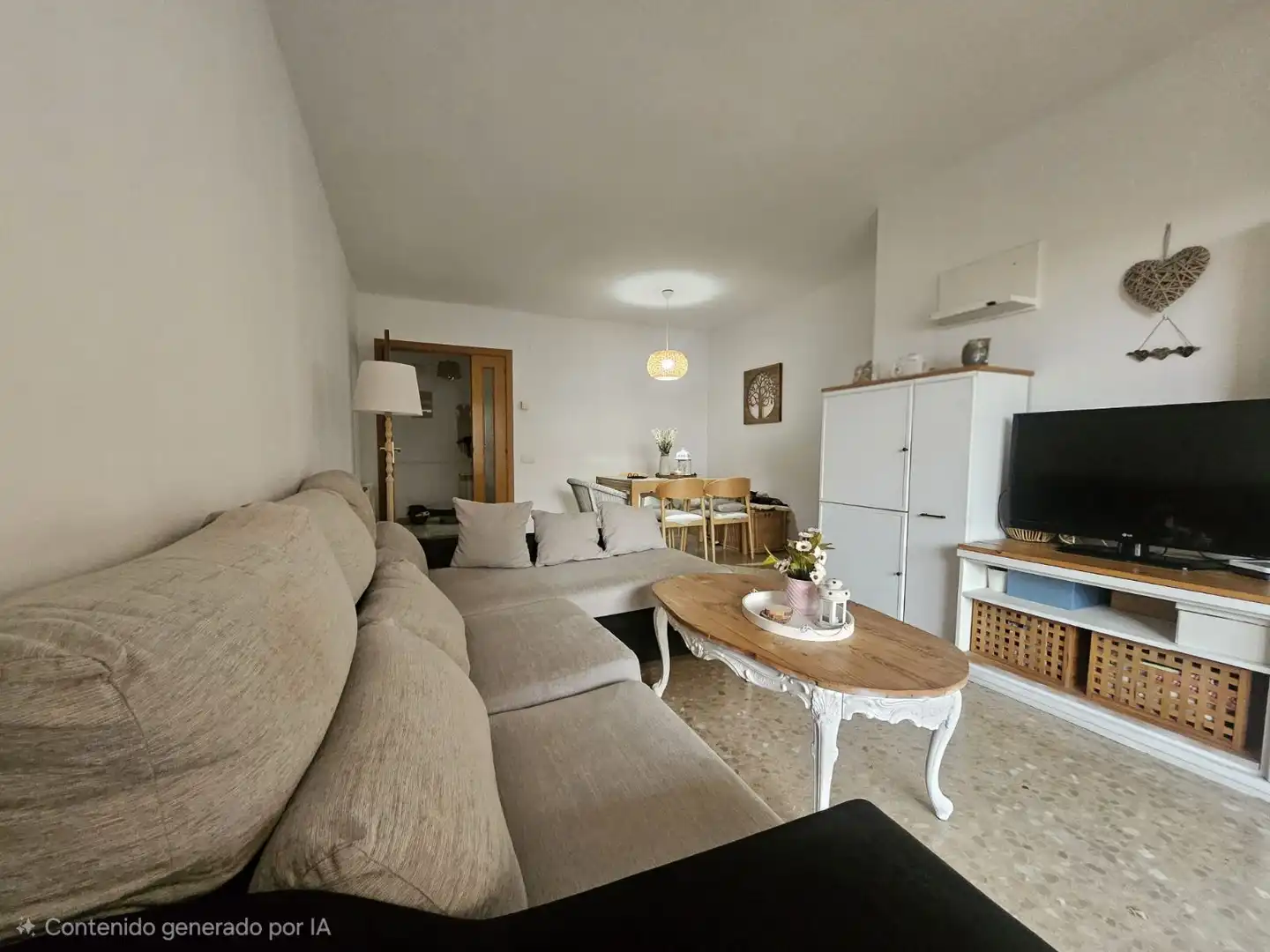 Sala de estar de Piso en venta en Cunit con Calefacción, Terraza y Piscina