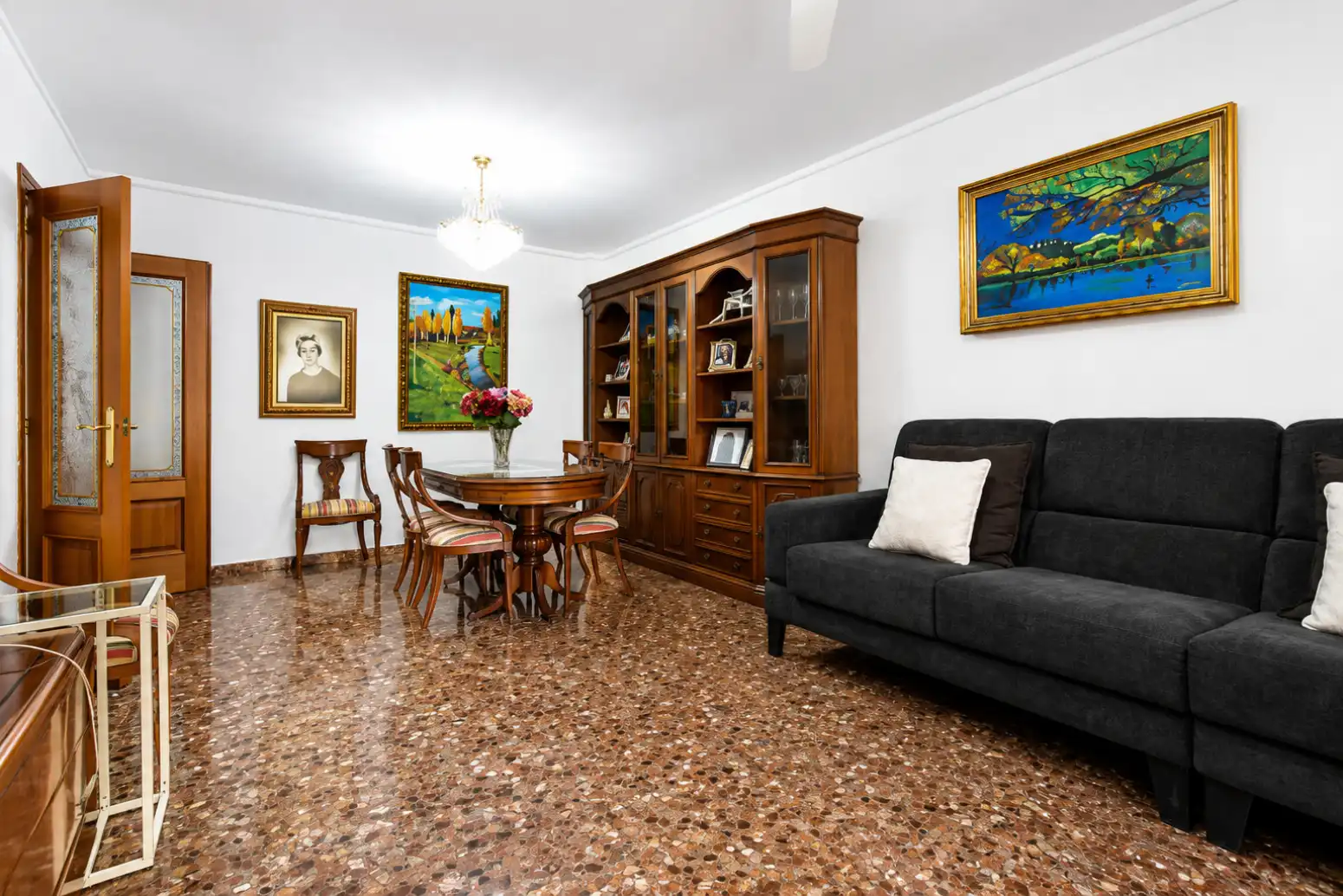 Sala d'estar de Pis en venda en Puçol amb Aire condicionat, Moblat i Balcó