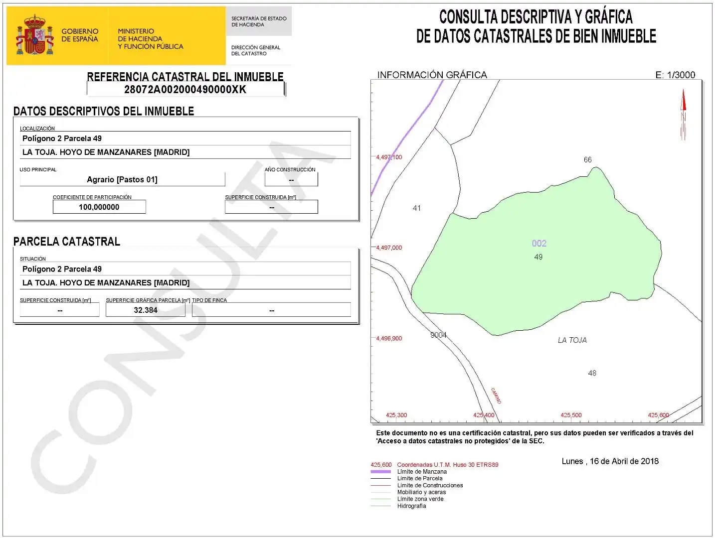 Rural land for sale in Hoyo de Manzanares, imagen 3