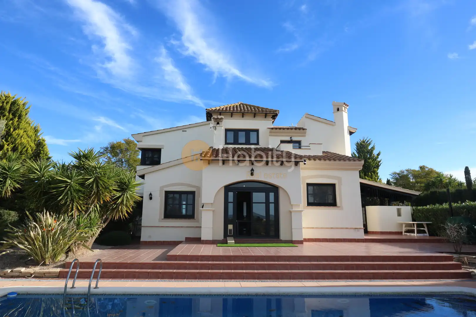 Vista exterior de Casa o xalet en venda en Fuente Álamo de Murcia amb Aire condicionat, Calefacció i Jardí privat