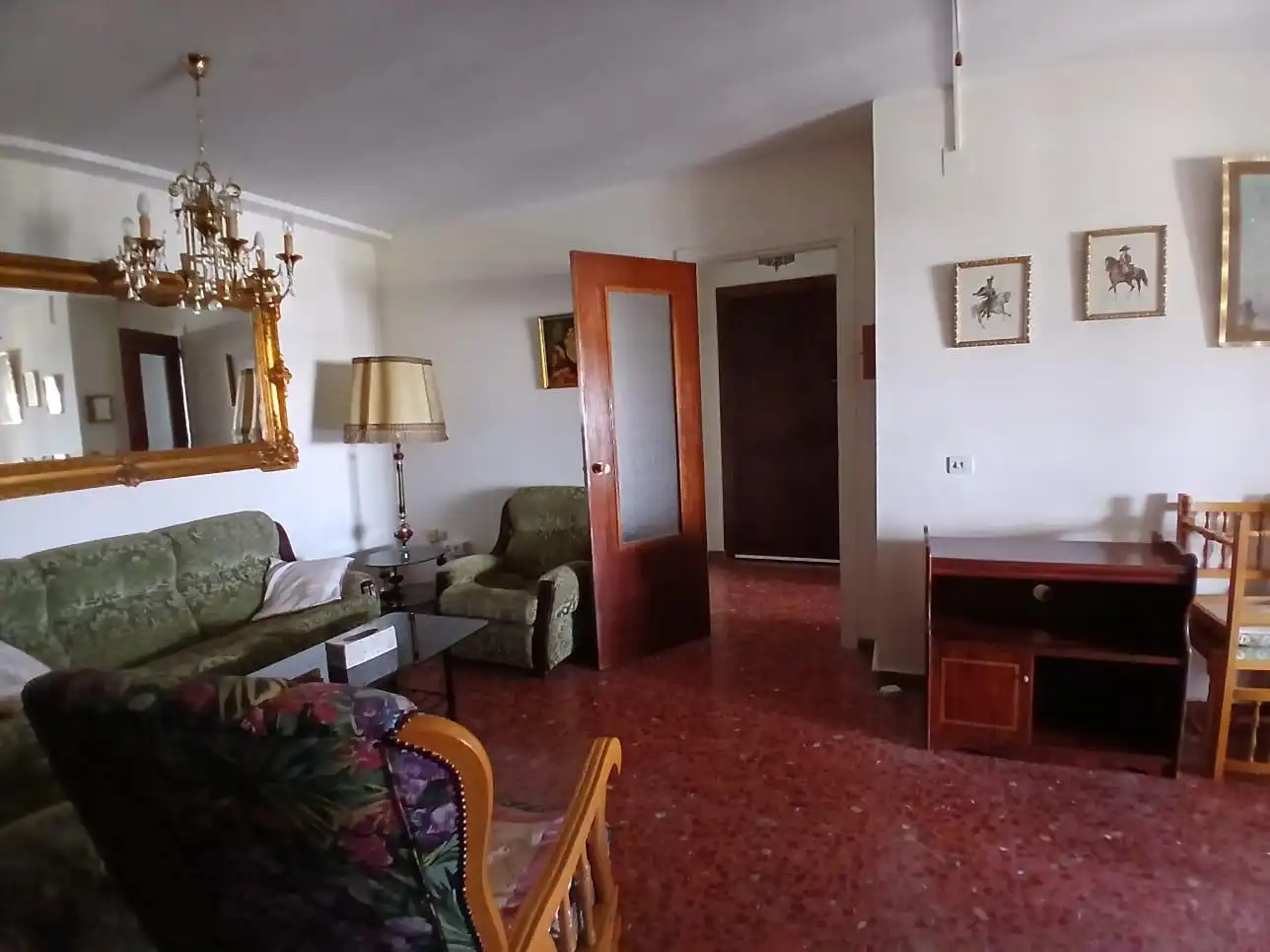 Sala de estar de Piso en venta en Jerez de la Frontera con Aire acondicionado, Terraza y Amueblado
