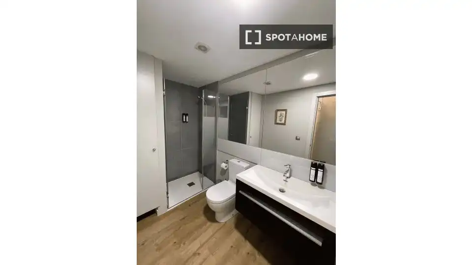 Bany de Apartament per a compartir en Las Palmas de Gran Canaria amb Aire condicionat, Terrassa i Moblat