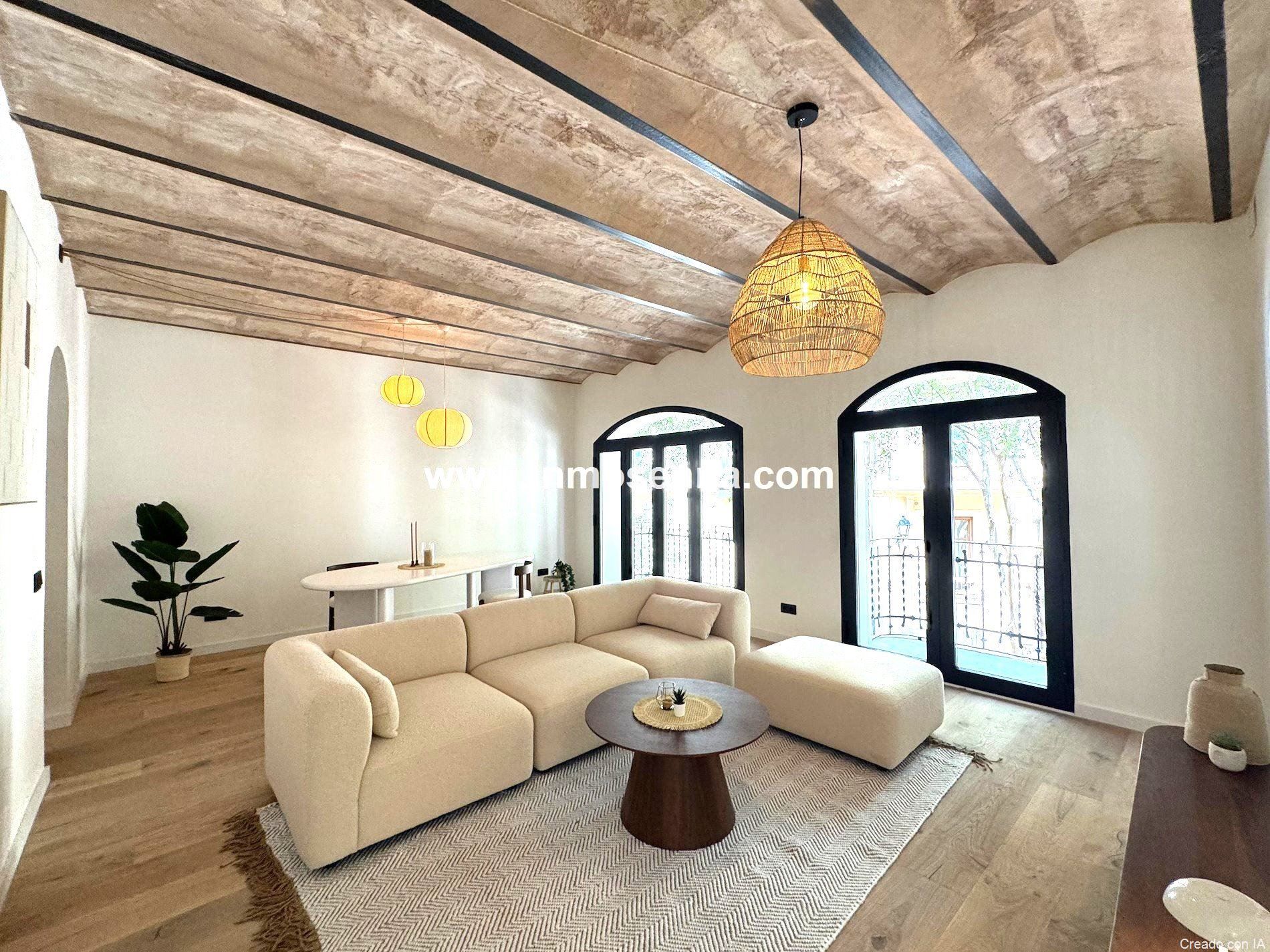 Living room of Flat for sale in  Palma de Mallorca  with Air Conditioner, Heating and Parquet flooring
