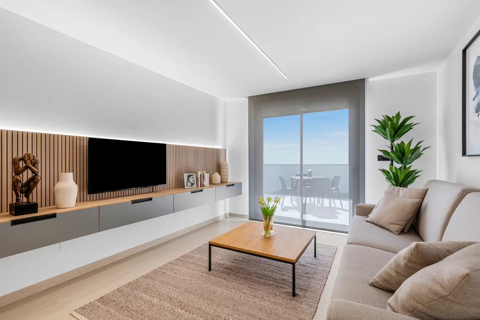 Sala de estar de Apartamento en venta en Guardamar del Segura con Terraza y Piscina
