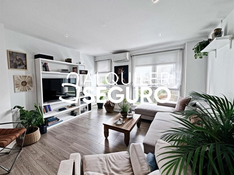 Sala d'estar de Pis de lloguer en  Madrid Capital amb Aire condicionat, Calefacció i Terrassa