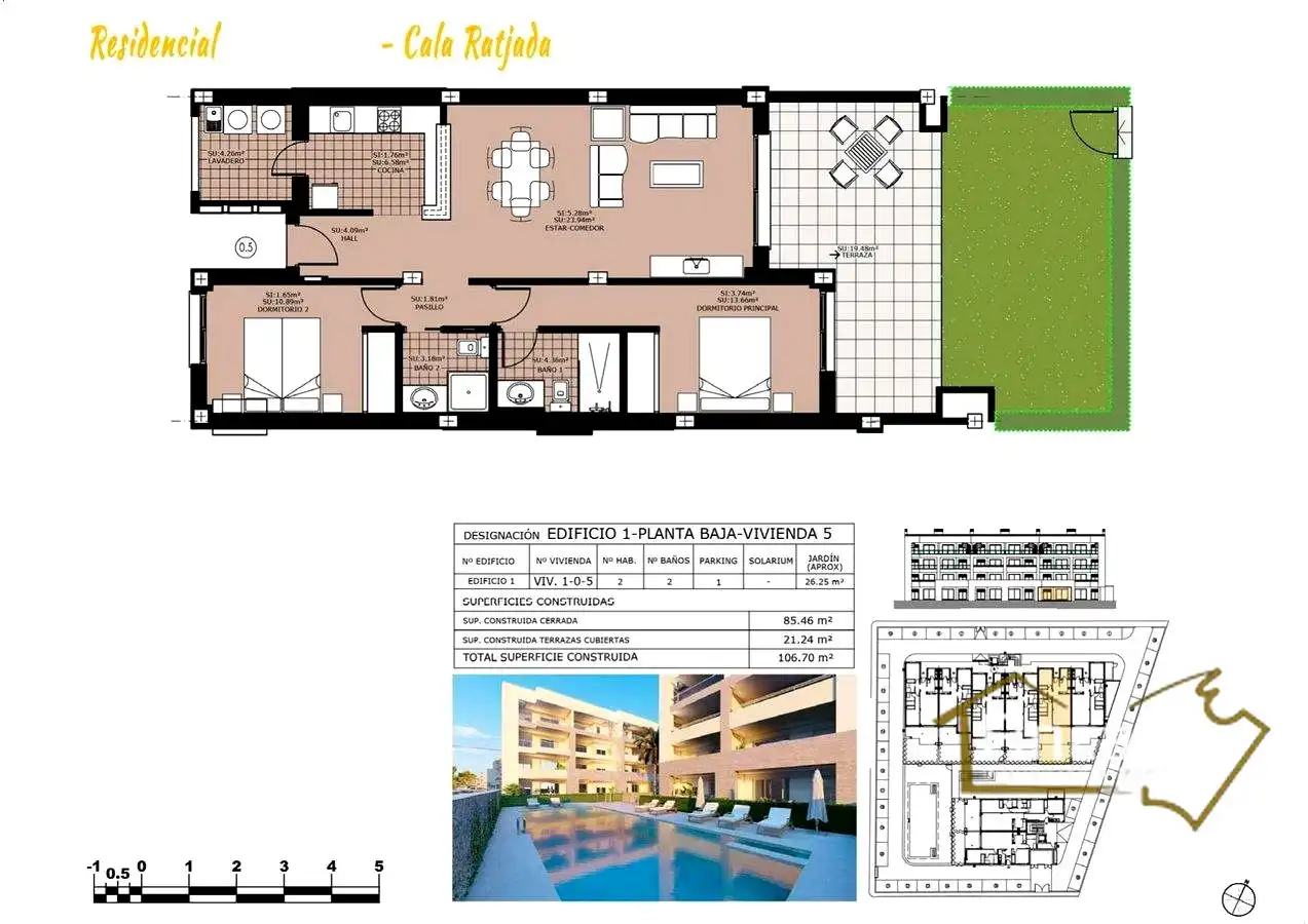 Flat for sale in Capdepera  with Air Conditioner, Private garden and Storage room