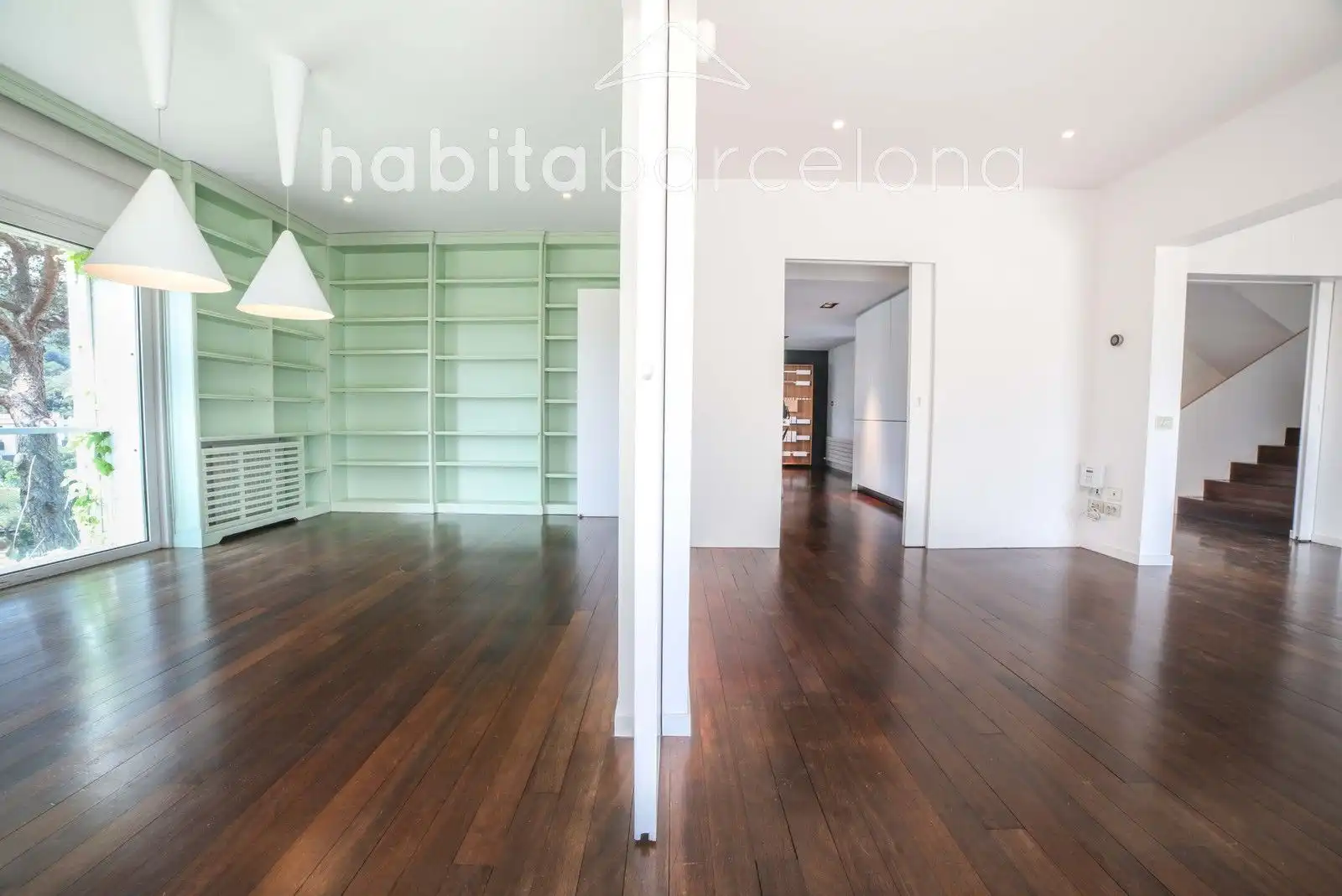 Living room of Houses for rent in Barcelona  with Air Conditioner, Heating and Private garden