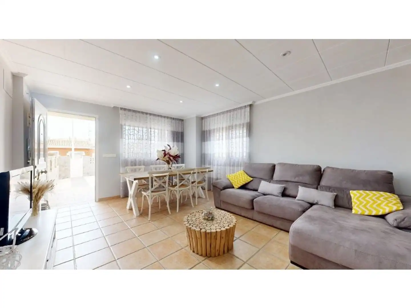 Sala de estar de Casa o chalet en venta en Cullera con Aire acondicionado, Terraza y Trastero