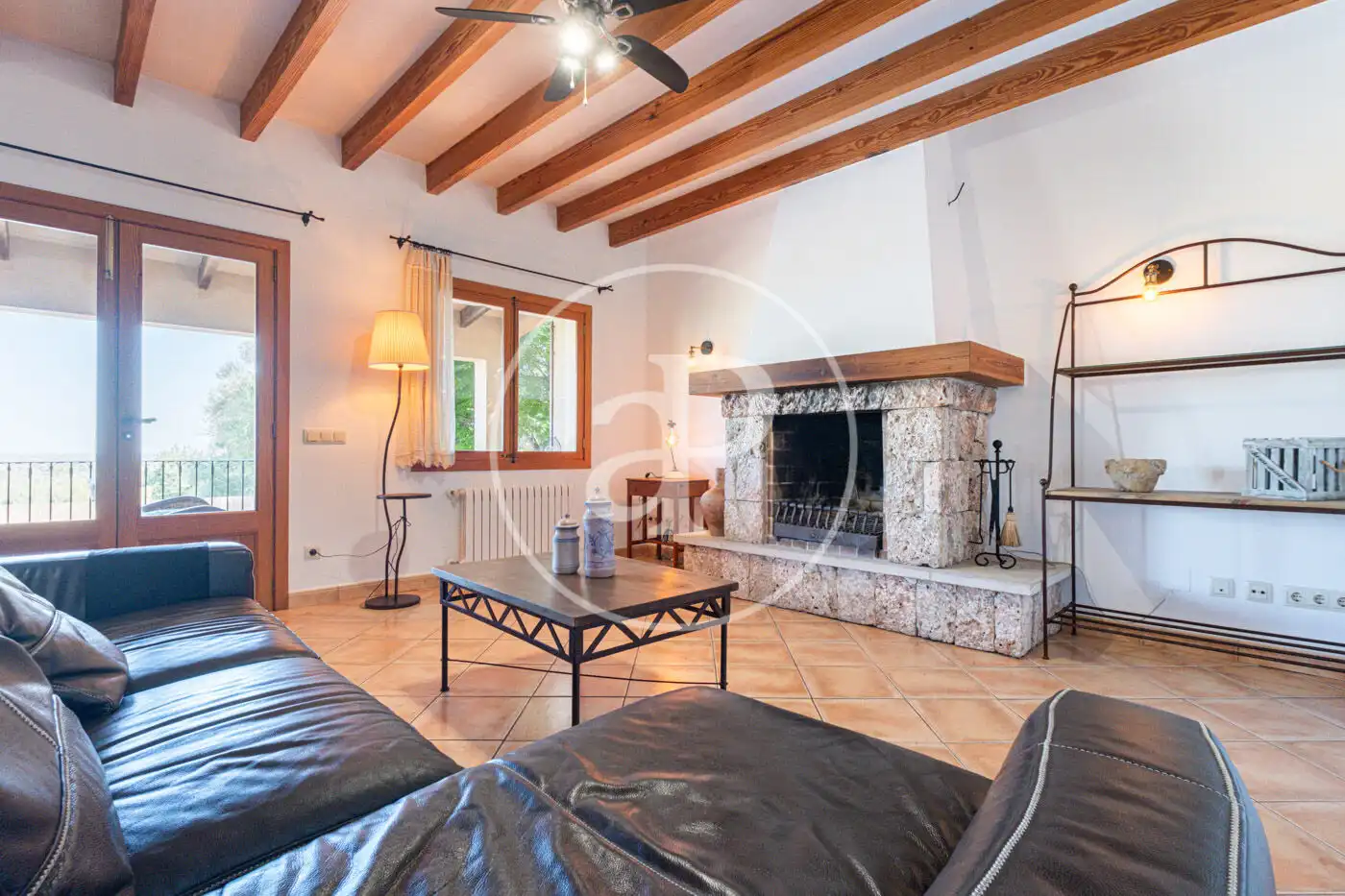 Sala de estar de Casa o chalet de alquiler en Santa Eugènia con Calefacción, Jardín privado y Terraza