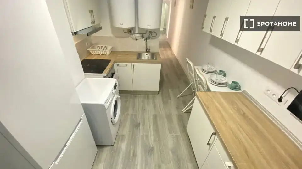 Kitchen of Flat for rent in Madrid  with Air Conditioner, Heating and Furnished
