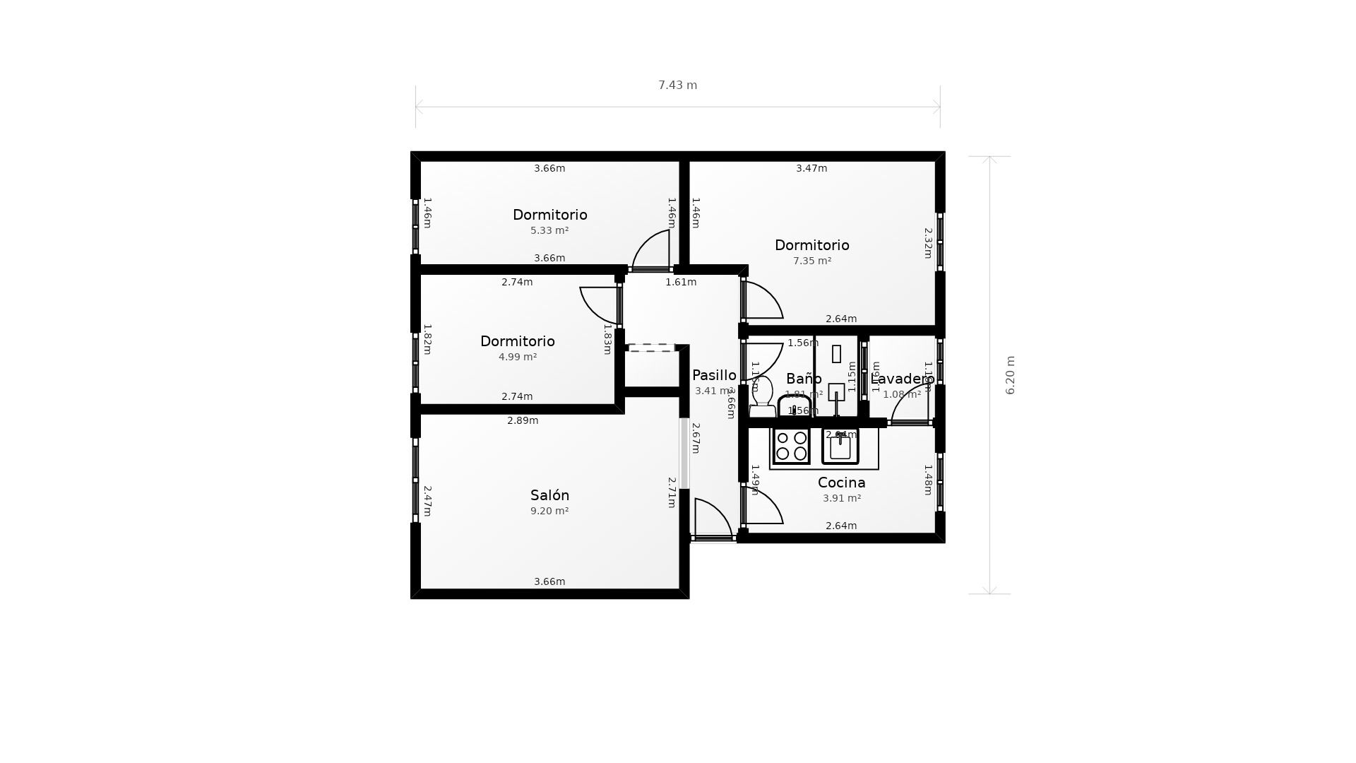 Apartamento de alquiler en  Madrid Capital con Horno y Se aceptan mascotas