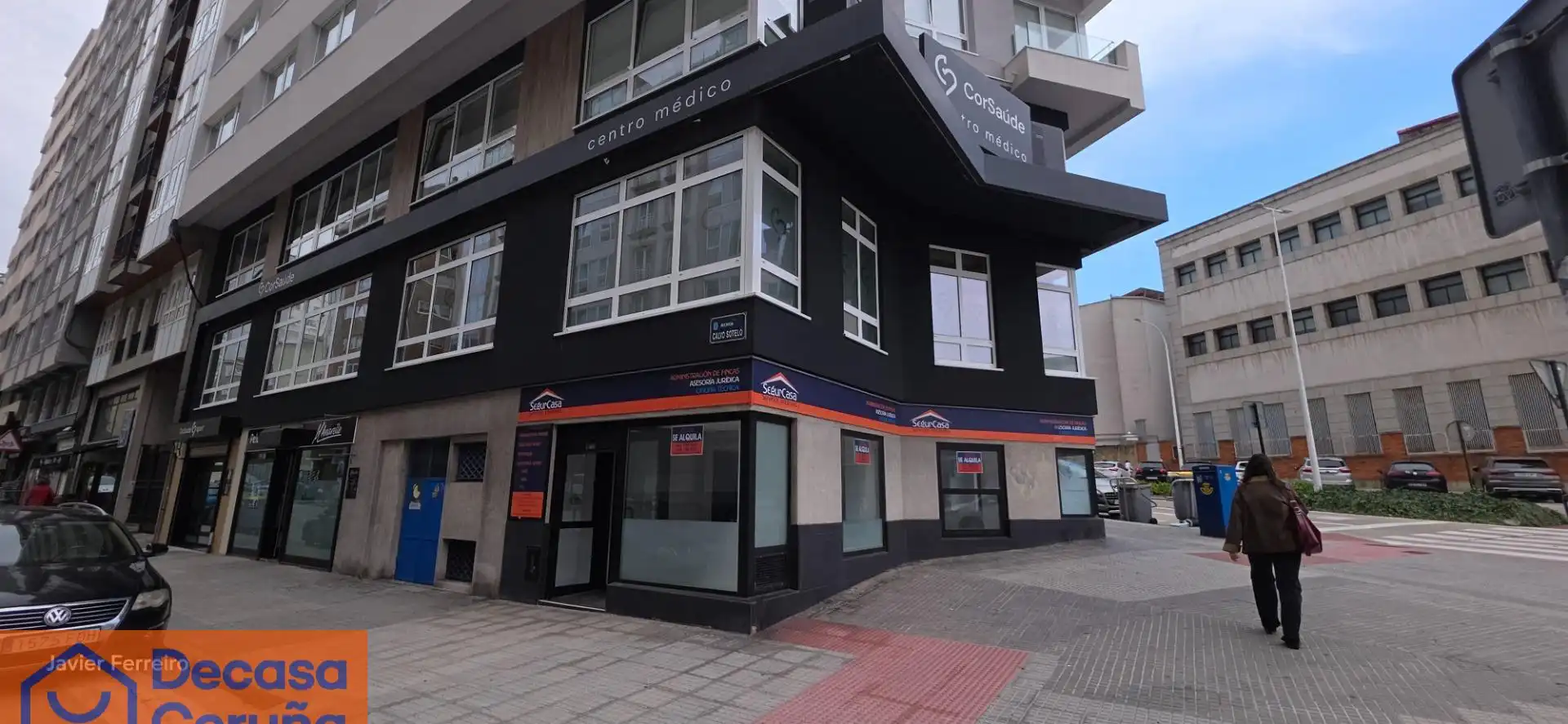 Vista exterior de Local de alquiler en Centro - Juan Flórez - Plaza Pontevedra