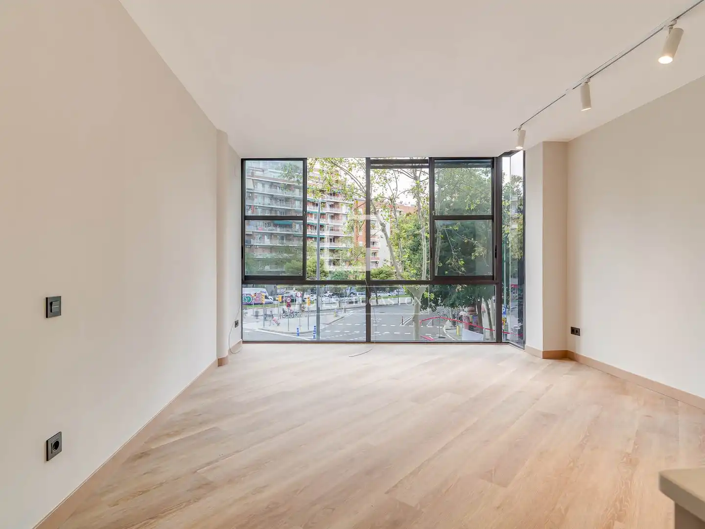 Living room of Flat for rent in Barcelona  with Air Conditioner and Parquet flooring