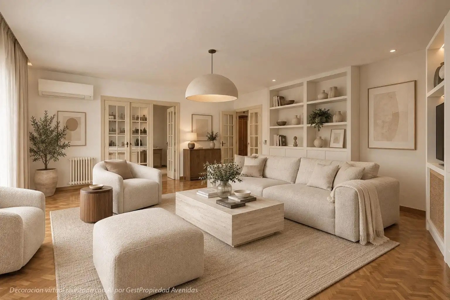 Living room of Flat for sale in  Palma de Mallorca  with Air Conditioner, Private garden and Terrace
